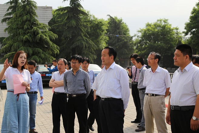 黄堡工业园区视察耀瓷文化旅游产业园项目建设,王益区政府区长姜文宏