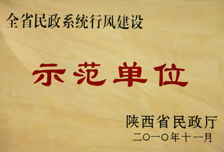 全省民政系统行风建设示范单