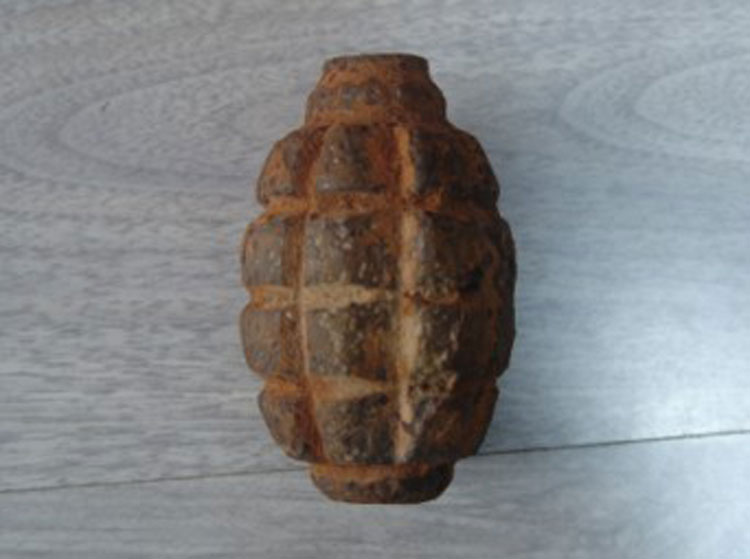 土地革命时期国民党军队使用武器-铁制手雷